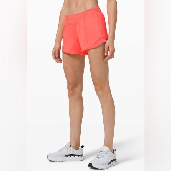 Lululemon coral running shorts size 6 EUC - Picture 1 of 8